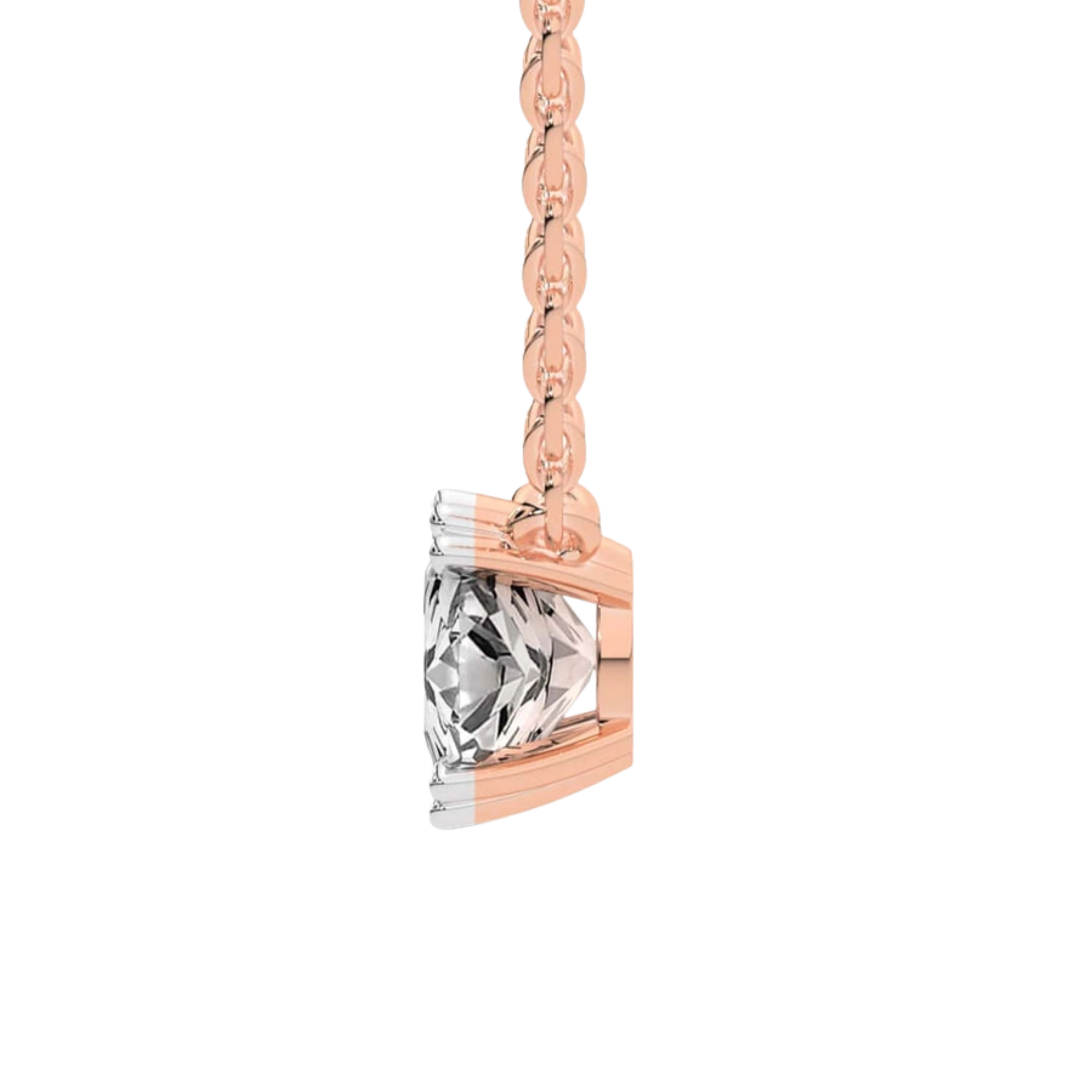 Bianca Cushion Lab Diamond Solitaire Necklace